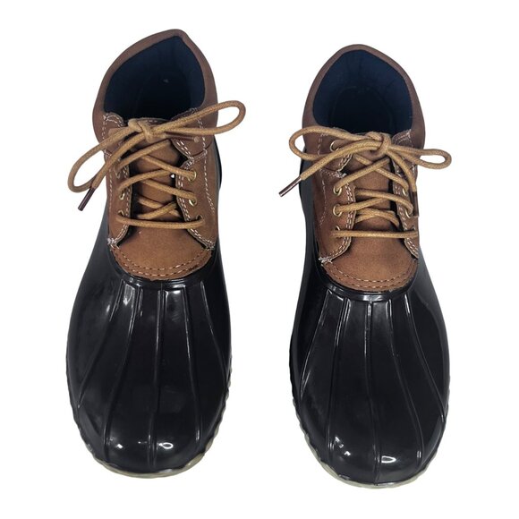 Tommy Hilfiger Casey Duck Boots Womens Size 9 Brown Waterproof - Picture 4 of 11